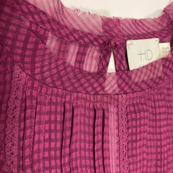 Anthropologie Burgundy (with block print) - Picture 4 of 11